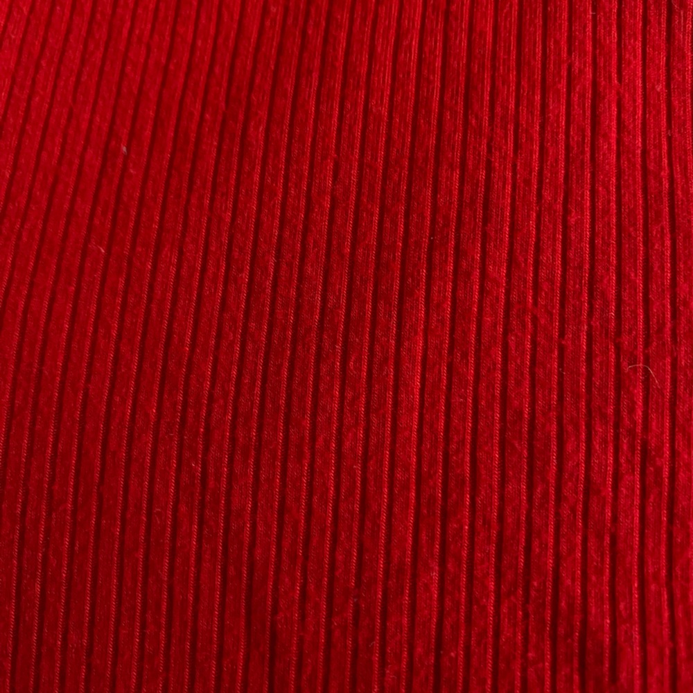 Garage Bright Red Ribbed Top - Picture 4 of 4